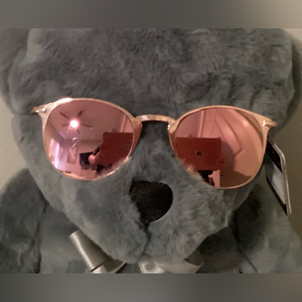 🆕🔥 foster Grant stylish Round Sunglasses with Pink Lenses super freaking cute - Picture 5 of 8